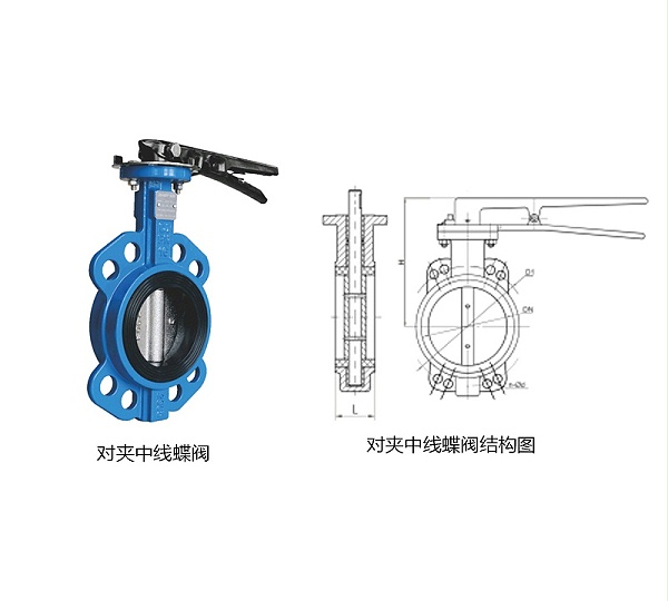甄易对夹中线蝶阀的结构组成及优点