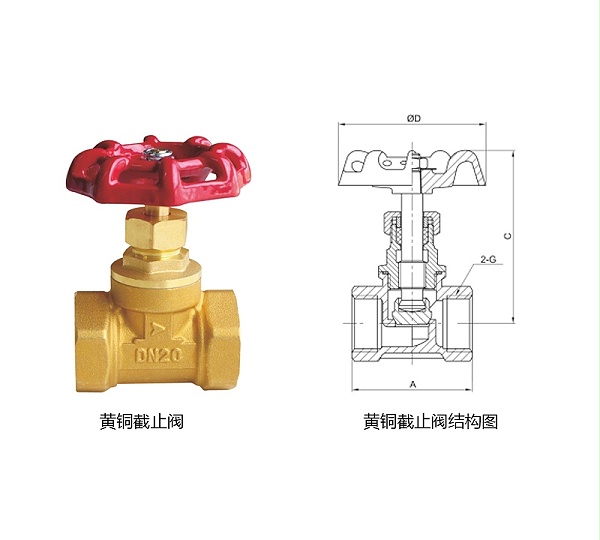 甄易黄铜截止阀的结构组成及优点